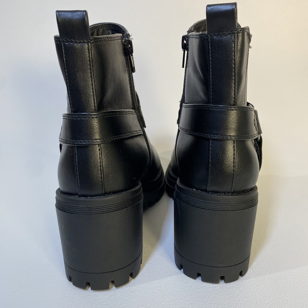 Sincerely Jules Combat Boots Size 8 Dolphin Black 3" Lug Sole - Picture 4 of 16